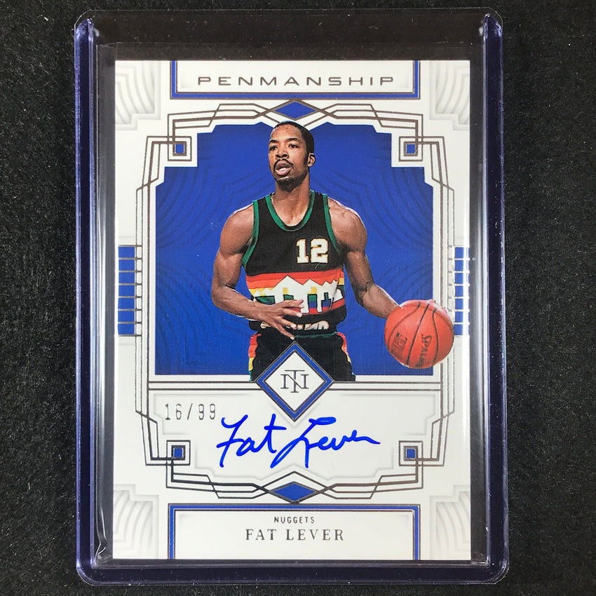2022-23 National Treasures Fat Lever Penmanship Auto Silver 16/99