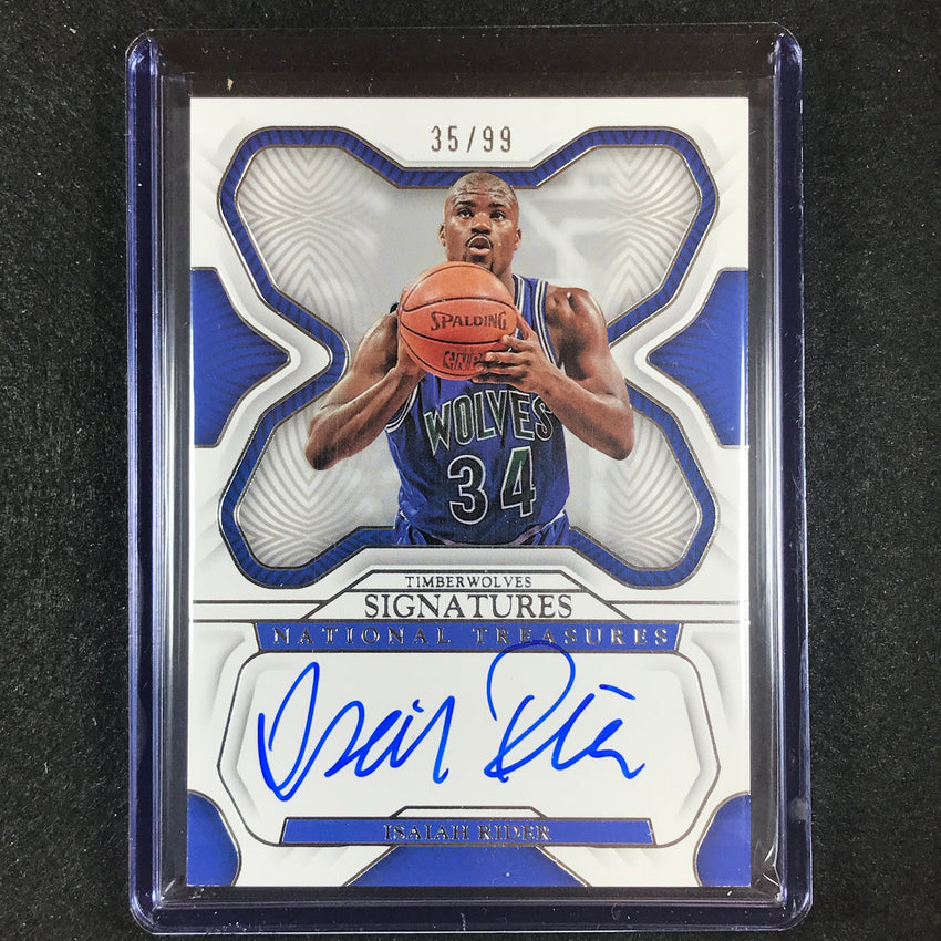 2022-23 National Treasures Isaiah Rider Signatures Auto Silver 35/99