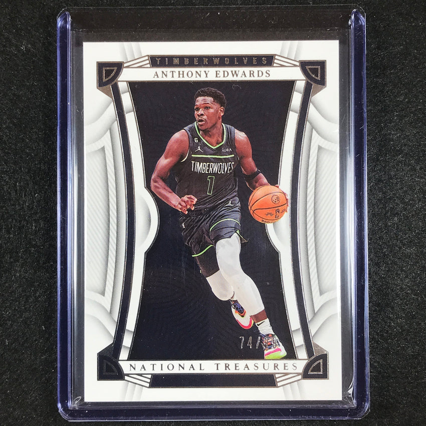 2022-23 National Treasures Anthony Edwards Base Silver 74/99