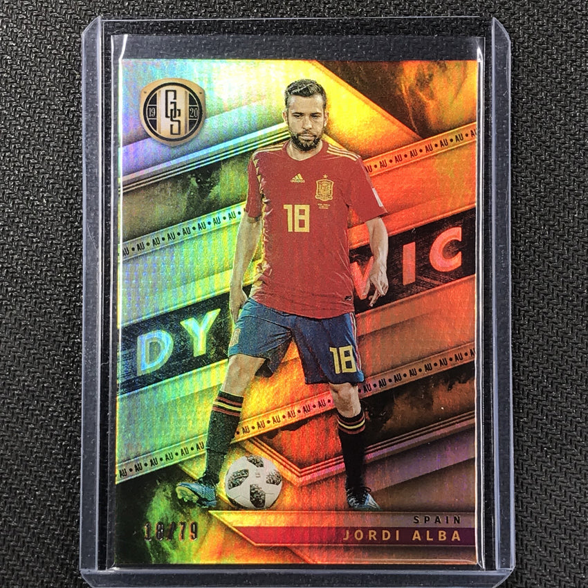 2019-20 Gold Standard Soccer JORDI ALBA Dynamic 18/79-Cherry Collectables