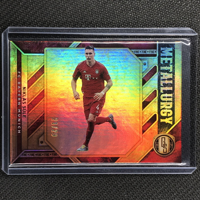2019-20 Gold Standard Soccer NIKLAS SULE Metallurgy 21/29-Cherry Collectables