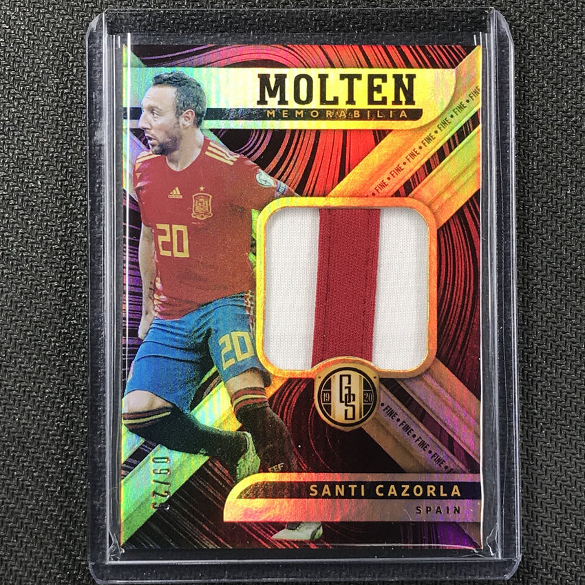 2019-20 Gold Standard Soccer SANTI CAZORLA Molten Relic Patch 9/29-Cherry Collectables