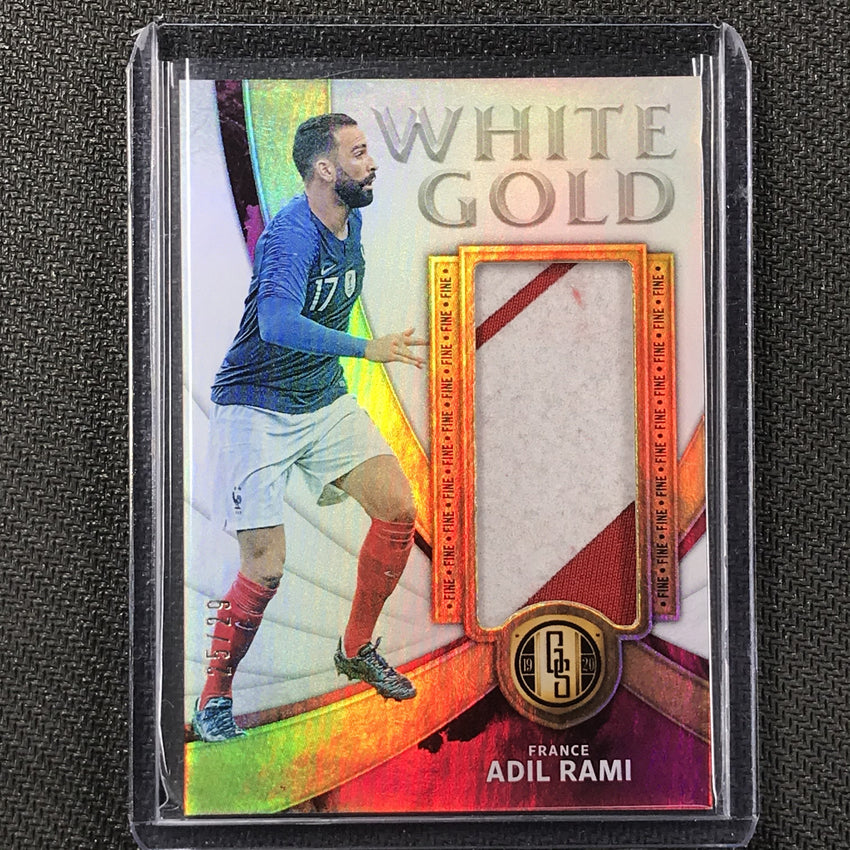 2019-20 Gold Standard Soccer ADIL RAMI White Gold Jumbo Relic 25/29-Cherry Collectables