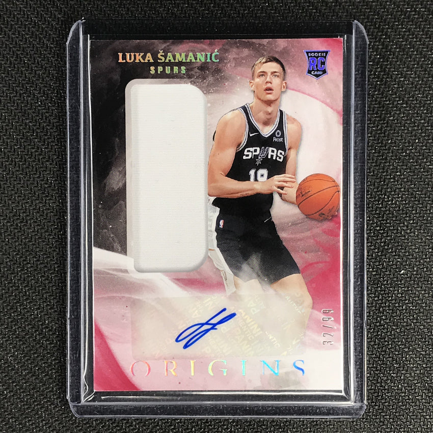 2019-20 Origins LUKA SAMANIC Rookie Jersey Autographs Red 32/99-Cherry Collectables