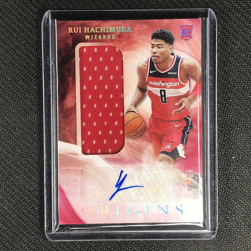 2019-20 Origins RUI HACHIMURA Rookie Jersey Autographs Red 27/99-Cherry Collectables