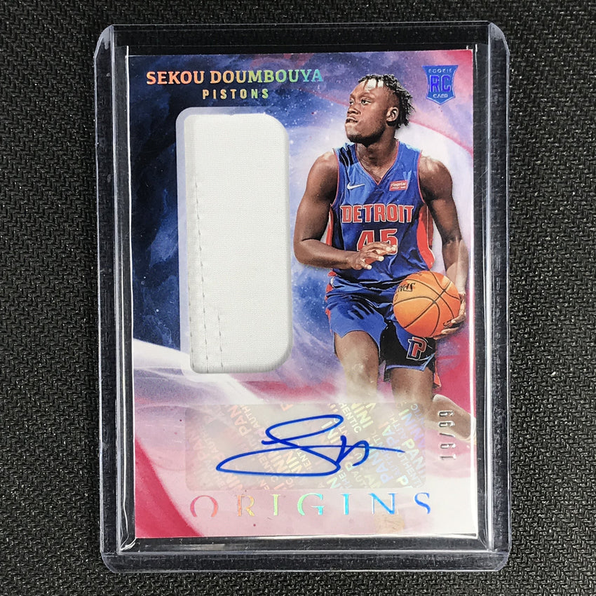 2019-20 Origins SEKOU DOUMBOUYA Rookie Jersey Autographs Red 19/99-Cherry Collectables