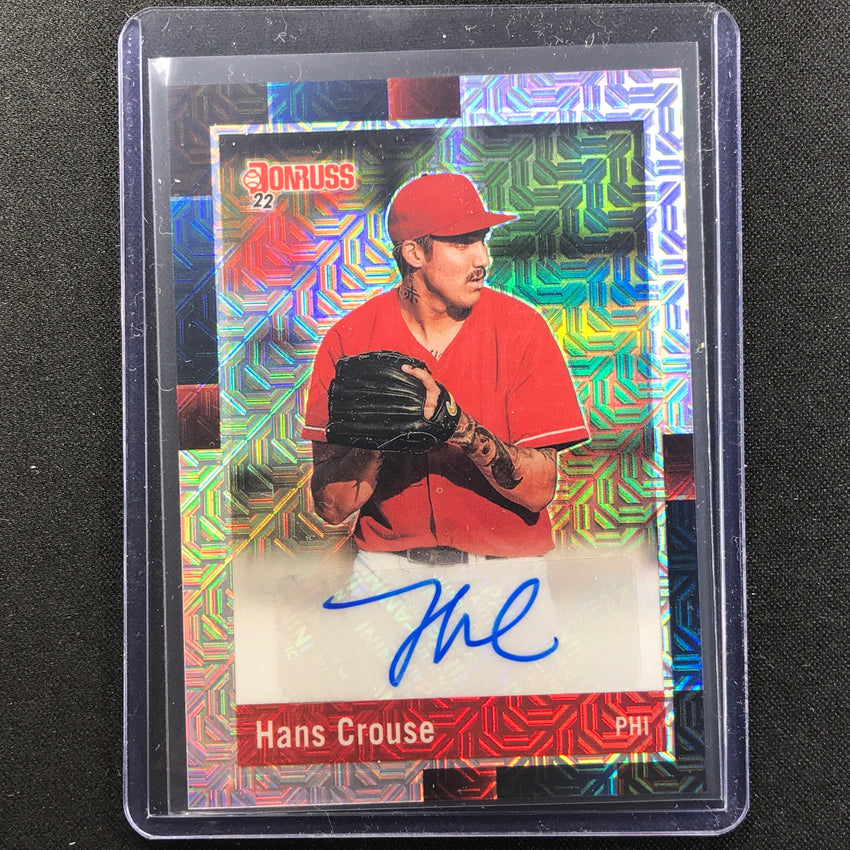 2022 Donruss Optic HANS CROUSE Retro 1988 Signatures Auto Silver Mojo #HC