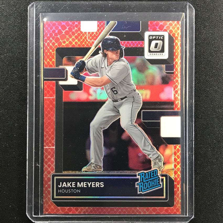 2022 Donruss Optic Jake Meyers Rated Rookie Red Dragon 91/99