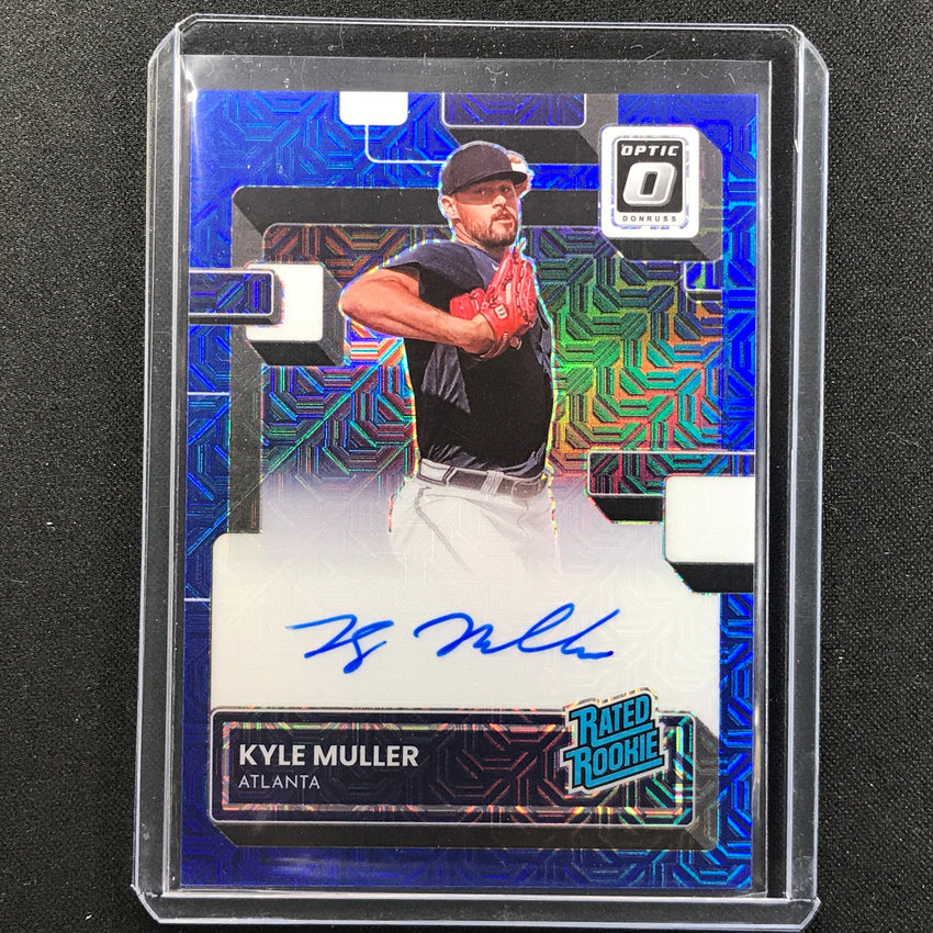 2022 Donruss Optic Kyle Muller Rated Rookie Signatures Auto Blue Mojo 29/99