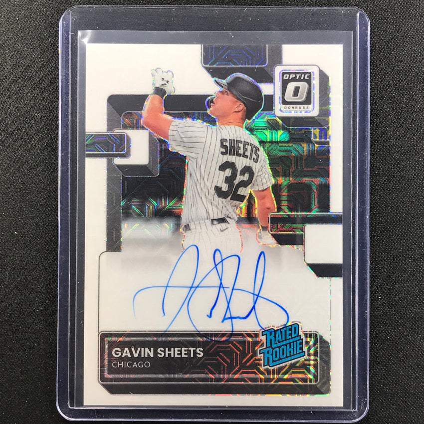 2022 Donruss Optic Gavin Sheets Rated Rookie Signatures Auto White Mojo 40/99