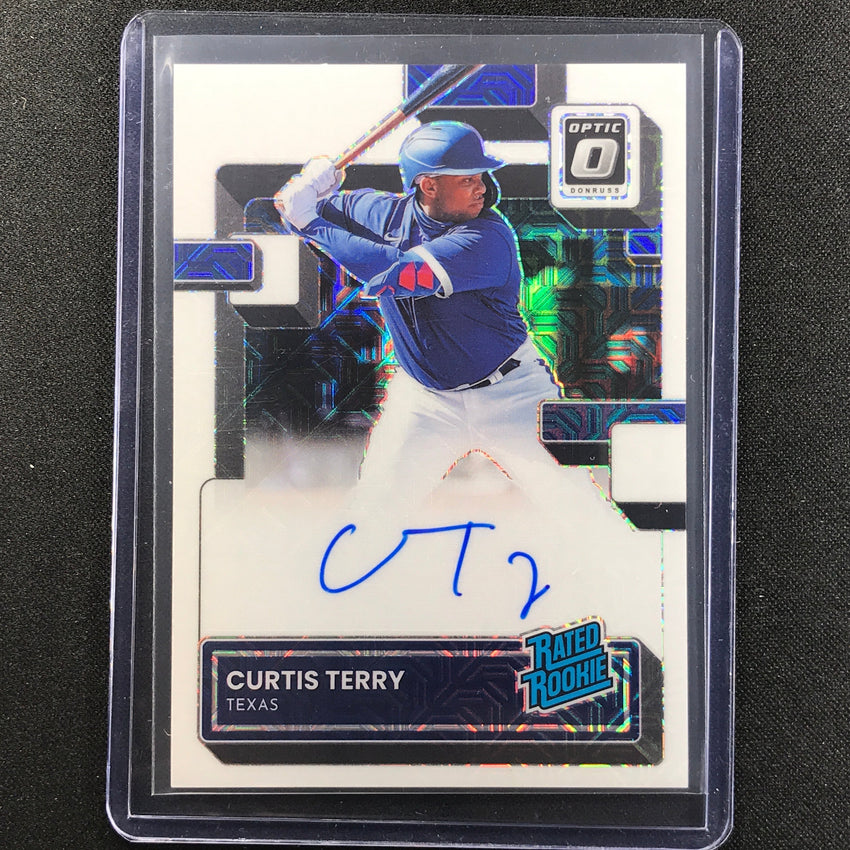 2022 Donruss Optic Curtis Terry Rated Rookie Signatures Auto White Mojo 97/99