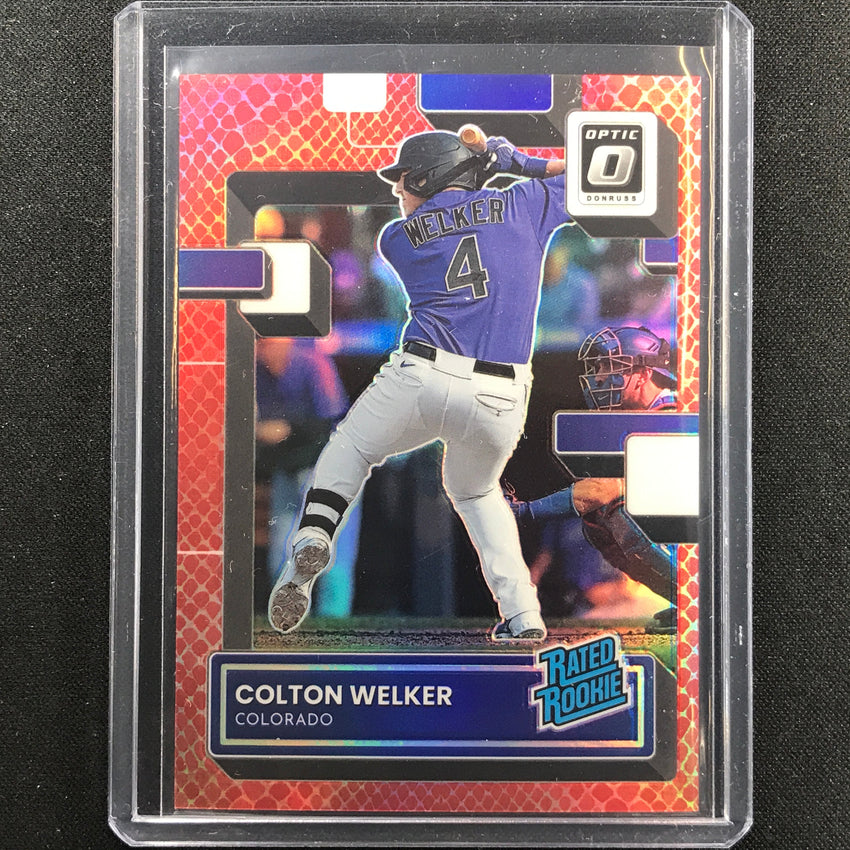 2022 Donruss Optic Colton Welker Rated Rookie Red Dragon 32/99