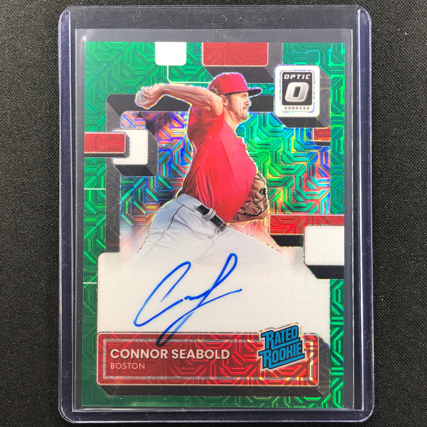 2022 Donruss Optic Connor Seabold Rated Rookie Signatures Auto Green Mojo 16/88