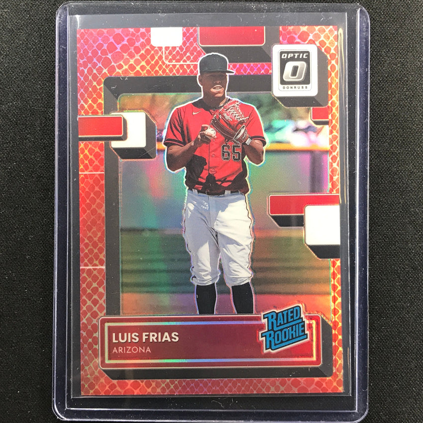 2022 Donruss Optic Luis Frias Rated Rookie Red Dragon 30/99