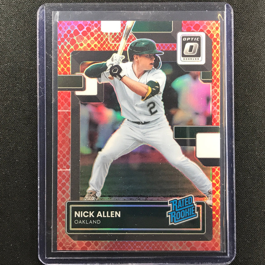 2022 Donruss Optic Nick Allen Rated Rookie Red Dragon 37/99