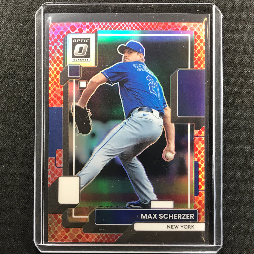 2022 Donruss Optic Max Scherzer Red Dragon 2/99
