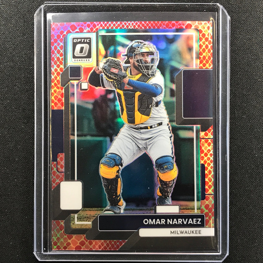 2022 Donruss Optic Omar Navarez Red Dragon 9/99