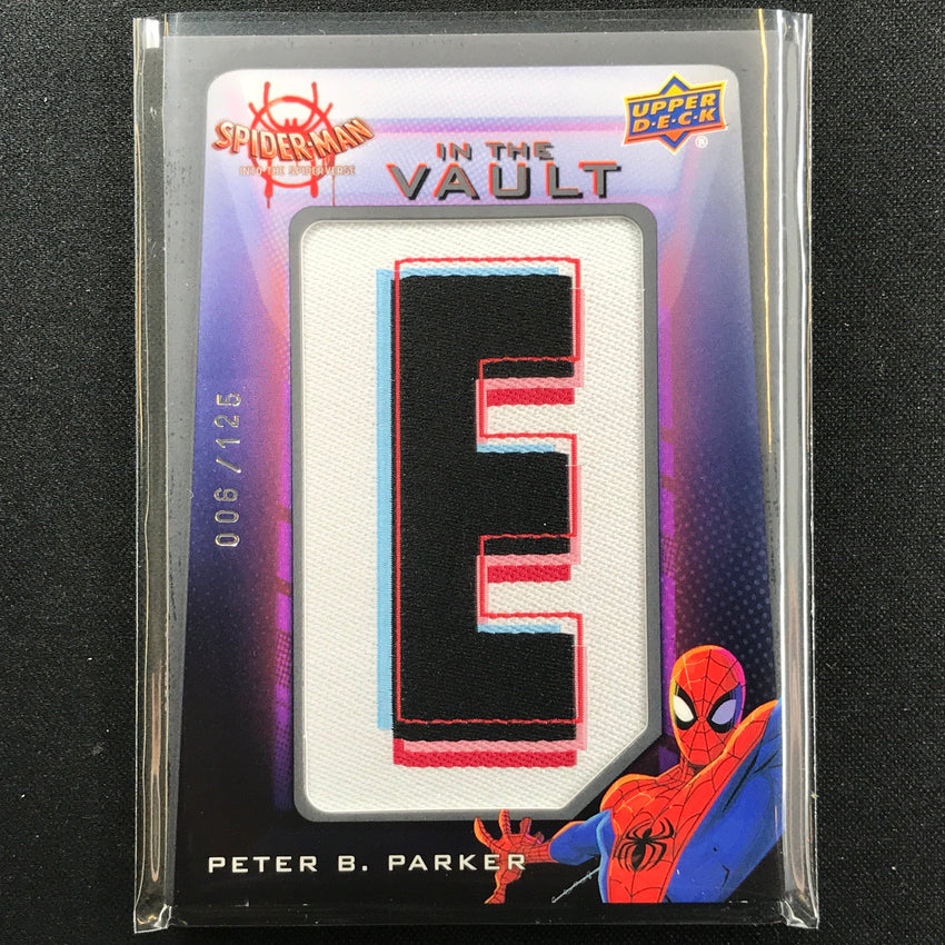 2022 Spider-man Into The Spider-verse Peter Parker In Vault Letter E Patch 6/125