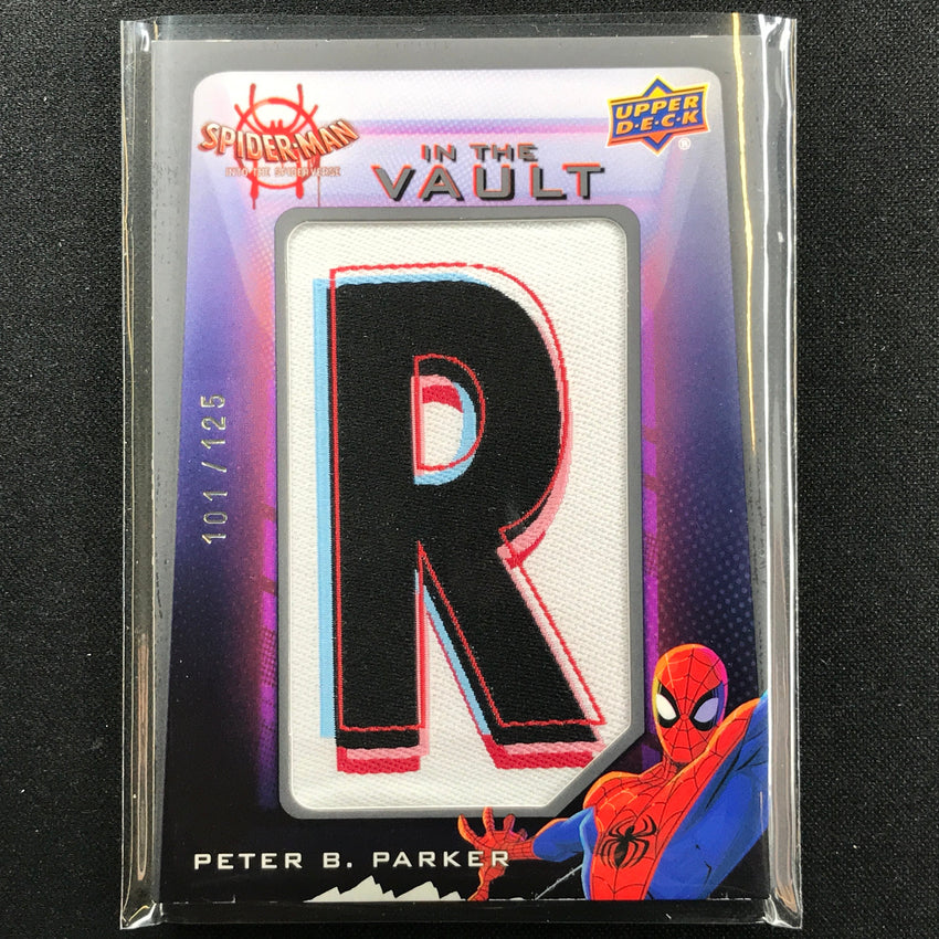 2022 Spider-man Into The Spider-verse Peter Parker Vault Letter R Patch 101/125