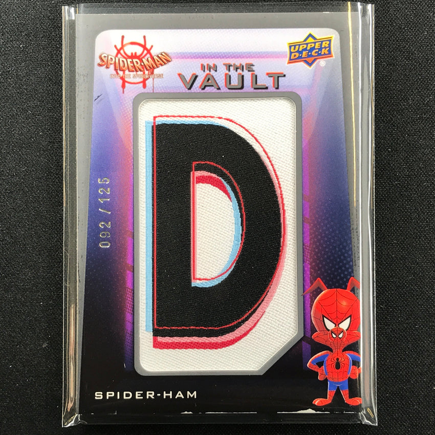 2022 Spider-man Into The Spider-verse Spider-ham In Vault Letter D Patch 92/125