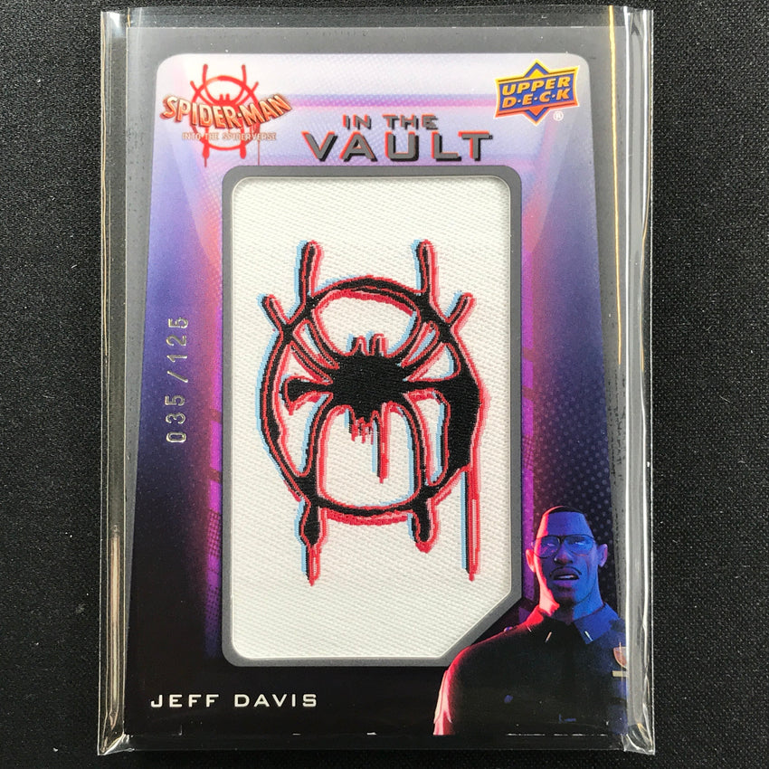 2022 Spider-man Into The Spider-verse Jeff Davis In Vault Letterman Patch 35/125