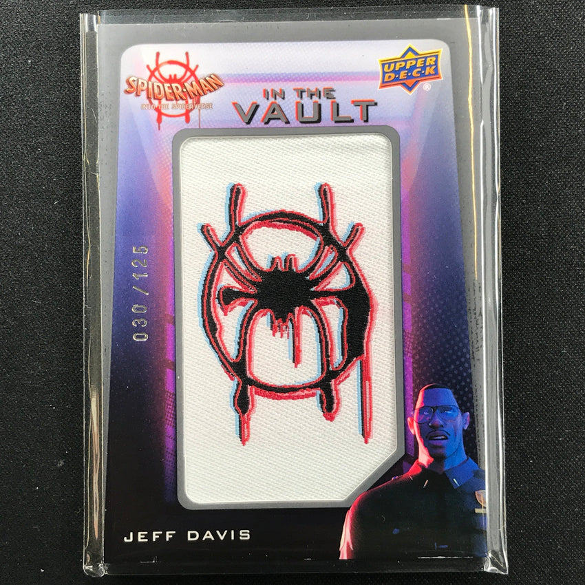 2022 Spider-man Into The Spider-verse Jeff Davis In Vault Letterman Patch 30/125