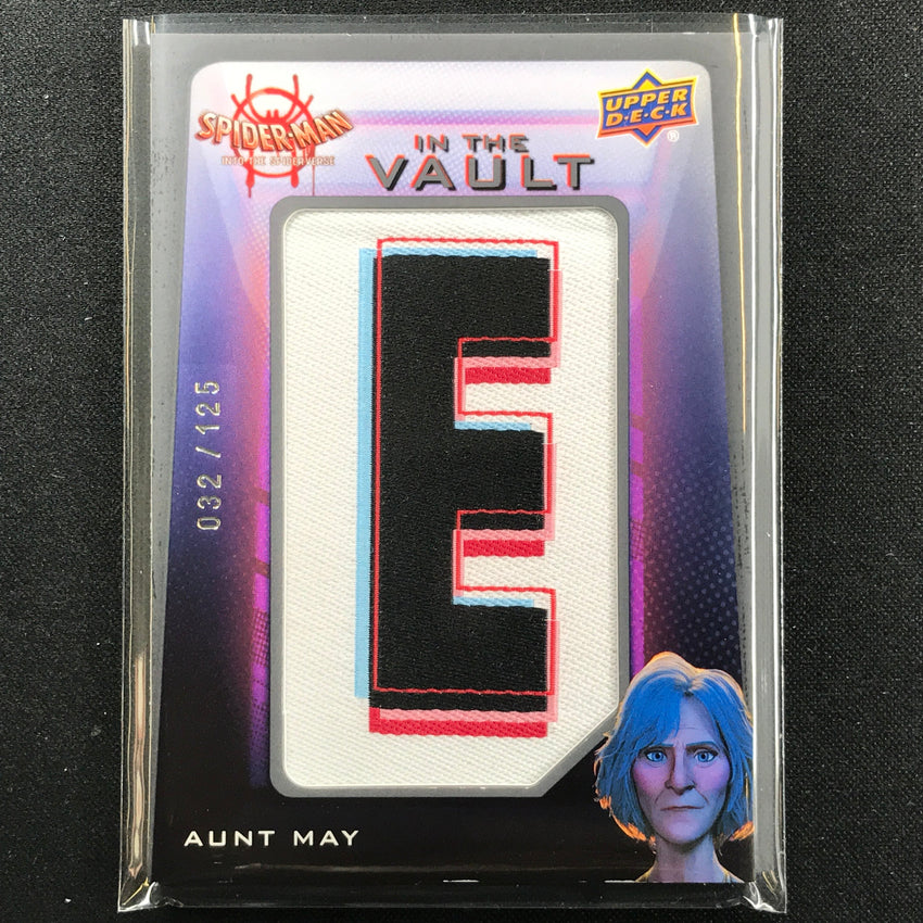 2022 Spider-man Into The Spider-verse Aunt May In Vault Letter E Patch 32/125