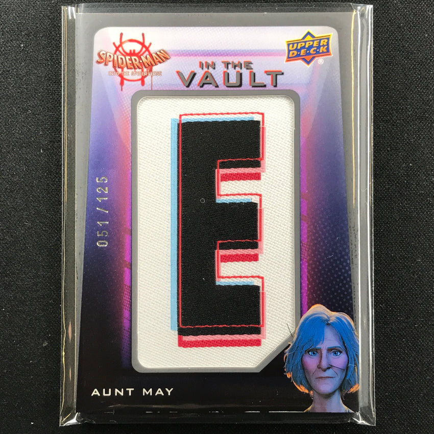 2022 Spider-man Into The Spider-verse Aunt May In Vault Letter E Patch 51/125