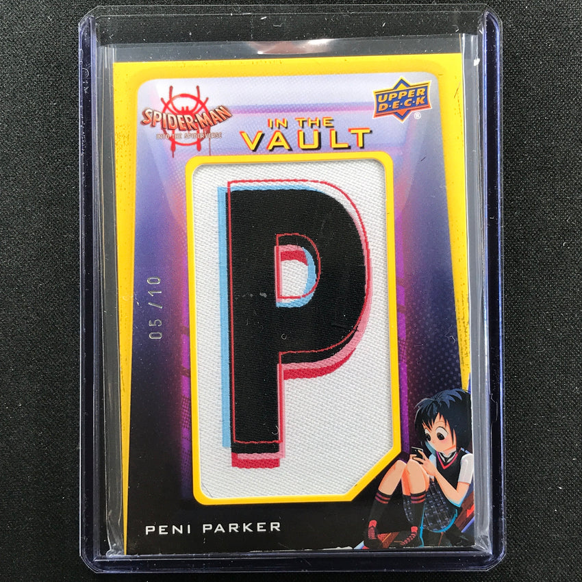 2022 Spider-man Into The Spider-verse Peni Parker Vault Letter P Patch Gold 5/10