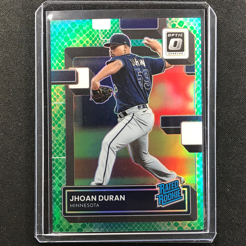 2022 Donruss Optic Jhoan Duran Rated Rookie Green Dragon 10/99
