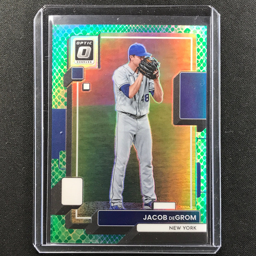 2022 Donruss Optic Jacob Degrom Green Dragon 2/99