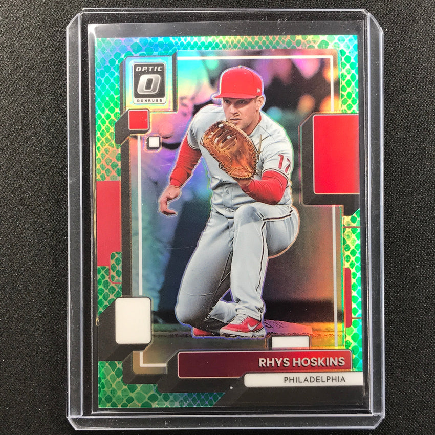 2022 Donruss Optic Rhys Hoskins Green Dragon 5/99