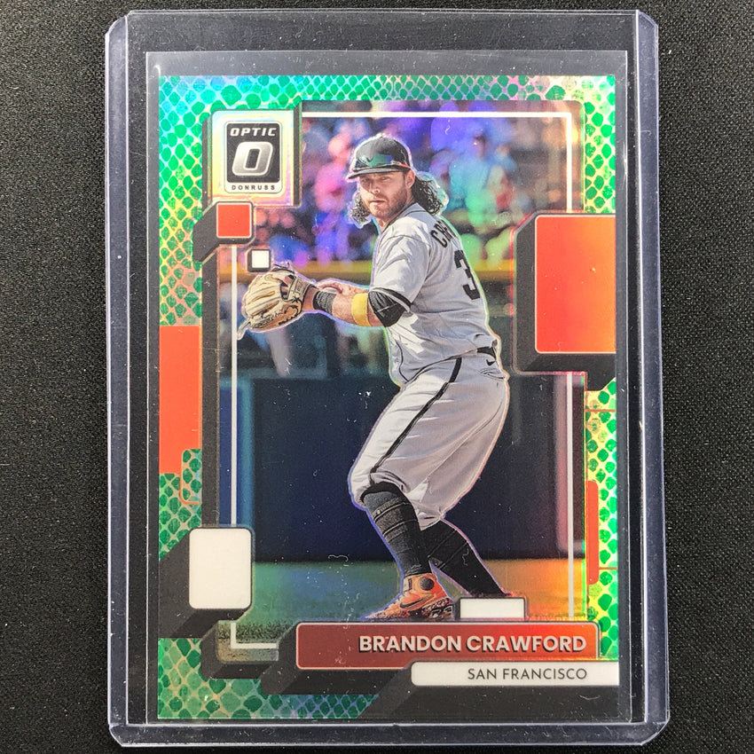 2022 Donruss Optic Brandon Crawford Green Dragon 4/99