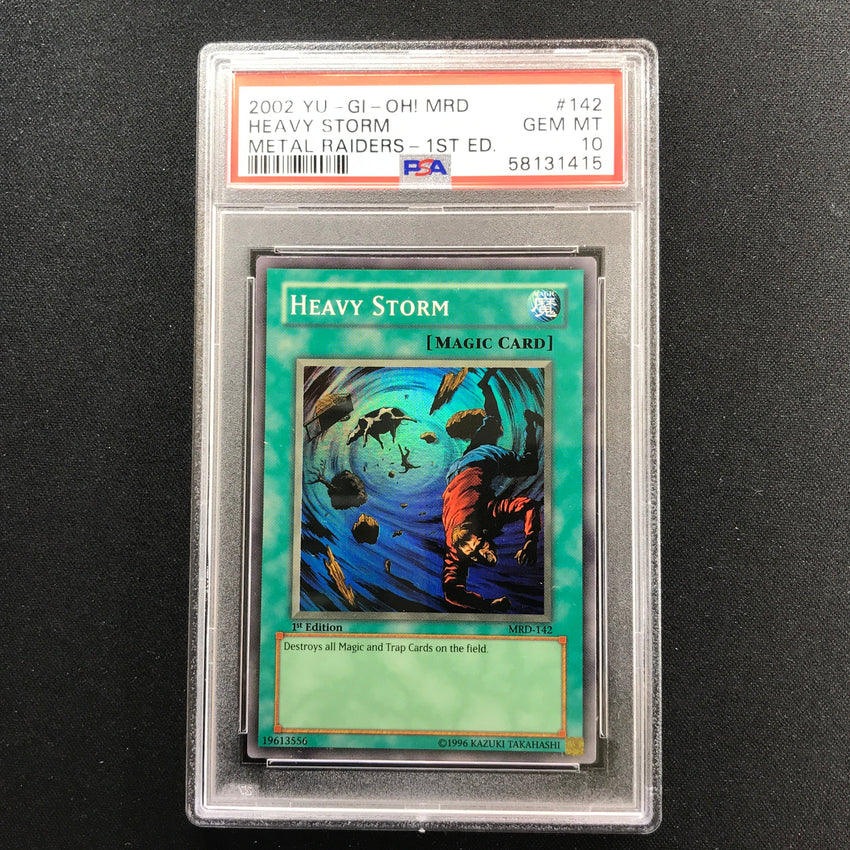 PSA 10 Heavy Storm - MRD-142 - Super  Rare Metal Raiders 1st Edition 415