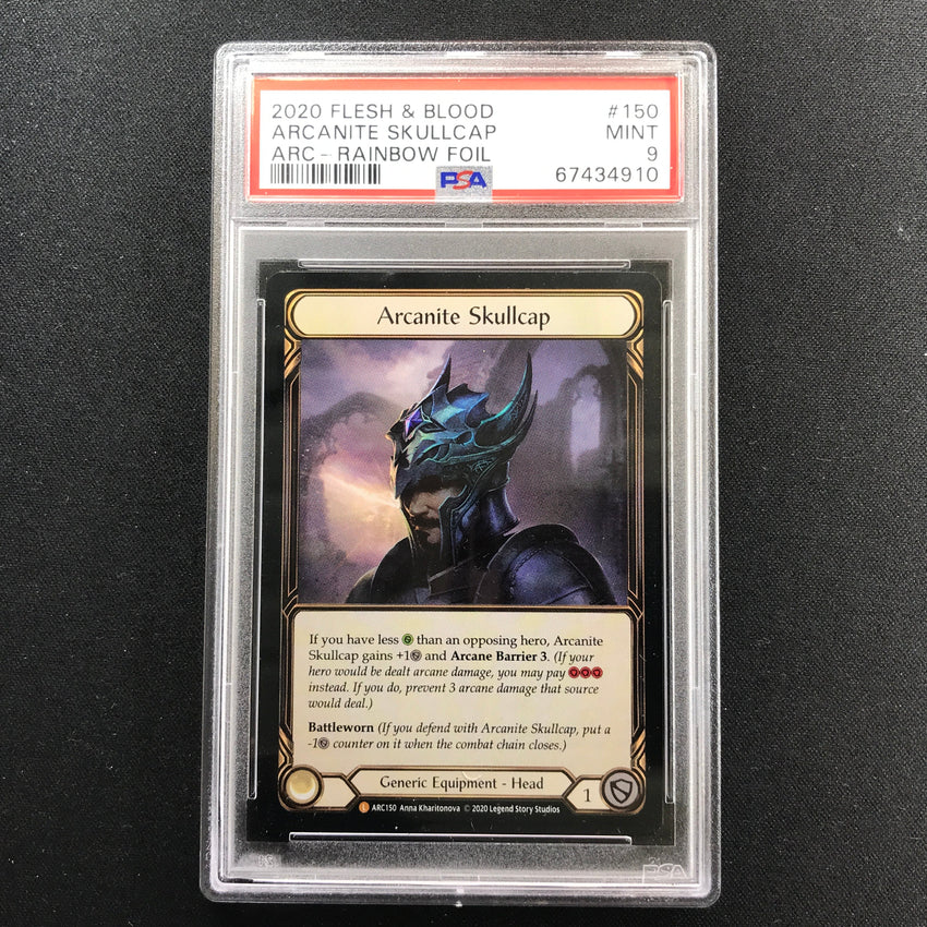 PSA 9 Arcanite Skullcap - ARC150 - Rainbow Foil Legend Arcane Rising 910