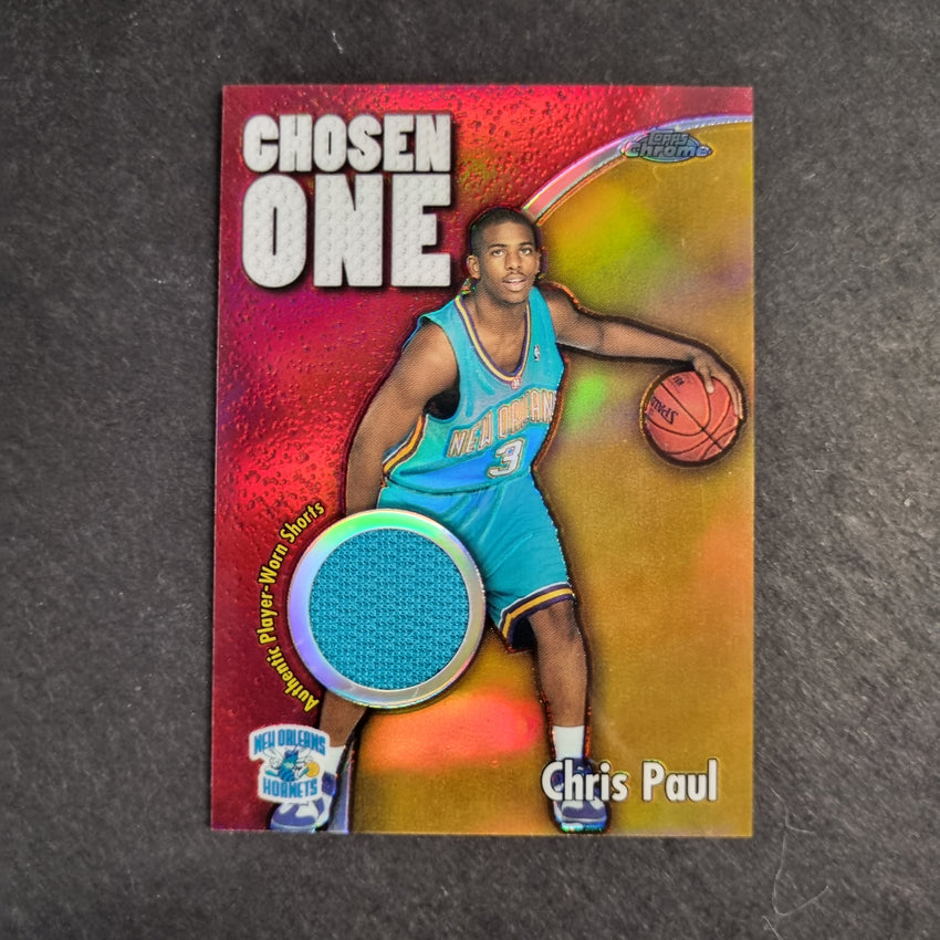 2005-06 Topps Chrome Chris Paul Chosen One Rookie Jersey Refractor 43/99