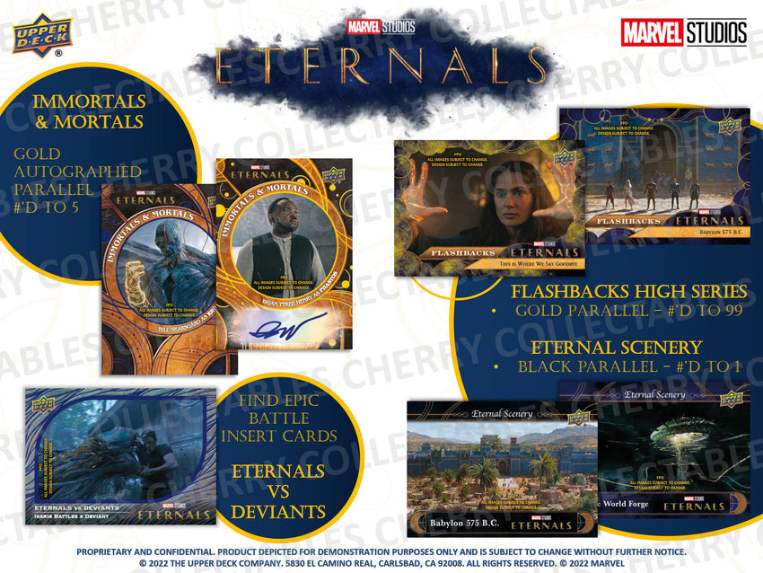 2023 Upper Deck Marvel Studios Eternals Hobby Box (Pre Order Mar 22)-Non Sport Trading Cards-Cherry