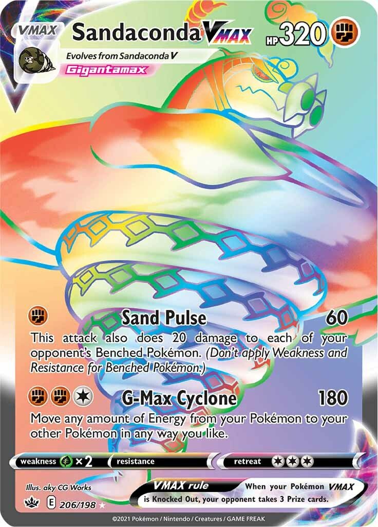 Sandaconda VMAX - 206/198 - Hyper Rare Chilling Reign