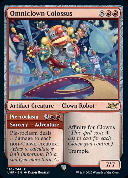 Omniclown Colossus // Pie-roclasm 116/244  - Rare Unfinity