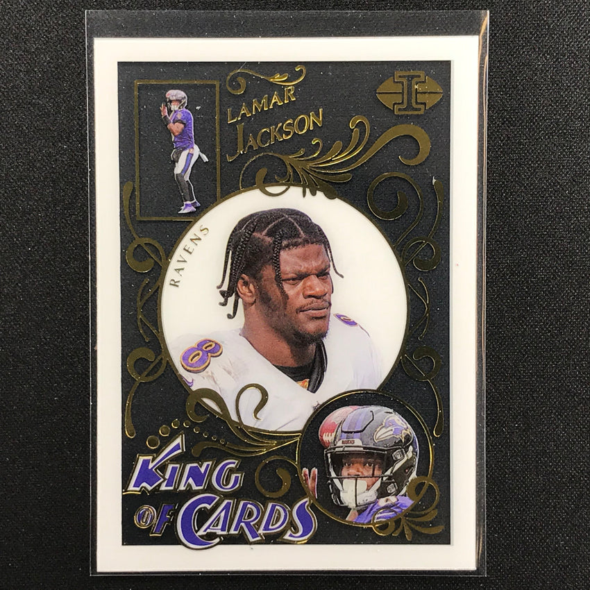 2021 Illusions LAMAR JACKSON King of Cards Acetate Base #3
