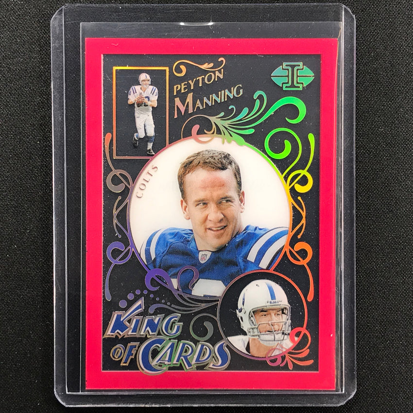 2021 Illusions Peyton Manning King Of Cards Acetate Pink /399
