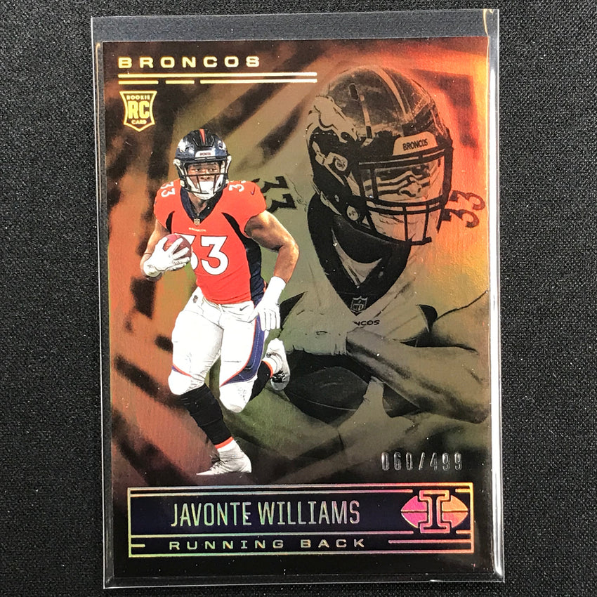 2021 Illusions Javonte Williams Rookie Trophy Collection Bronze 60/499
