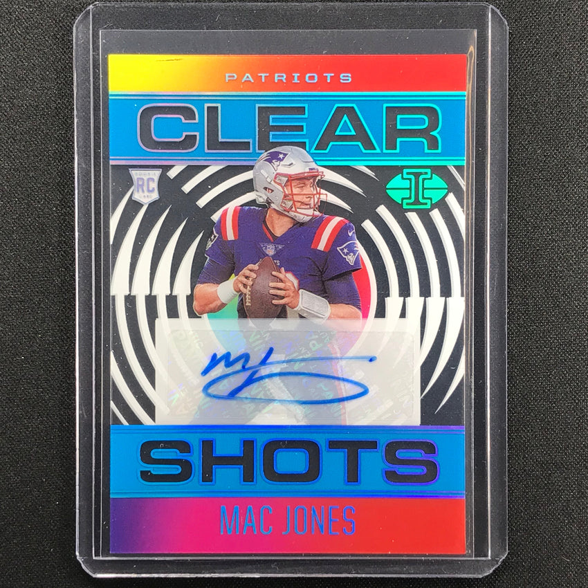 2021 Illusions Mac Jones Rookie Clear Shots Signatures Acetate Auto Blue 16/25