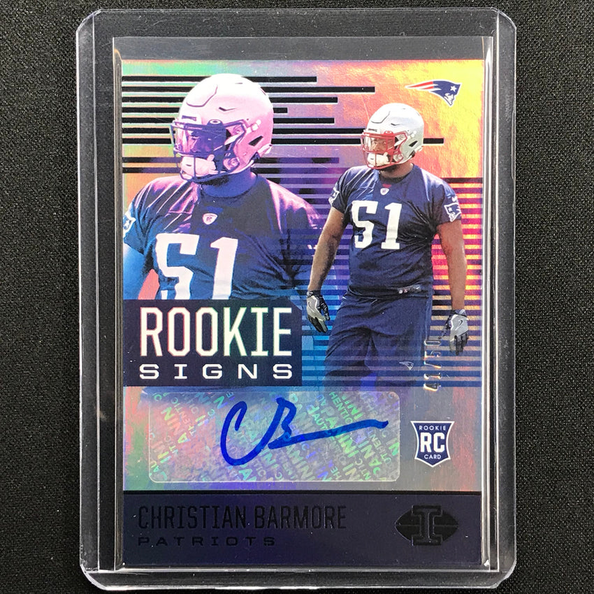 2021 Illusions Christian Barmore Rookie Signs Auto Black 41/50