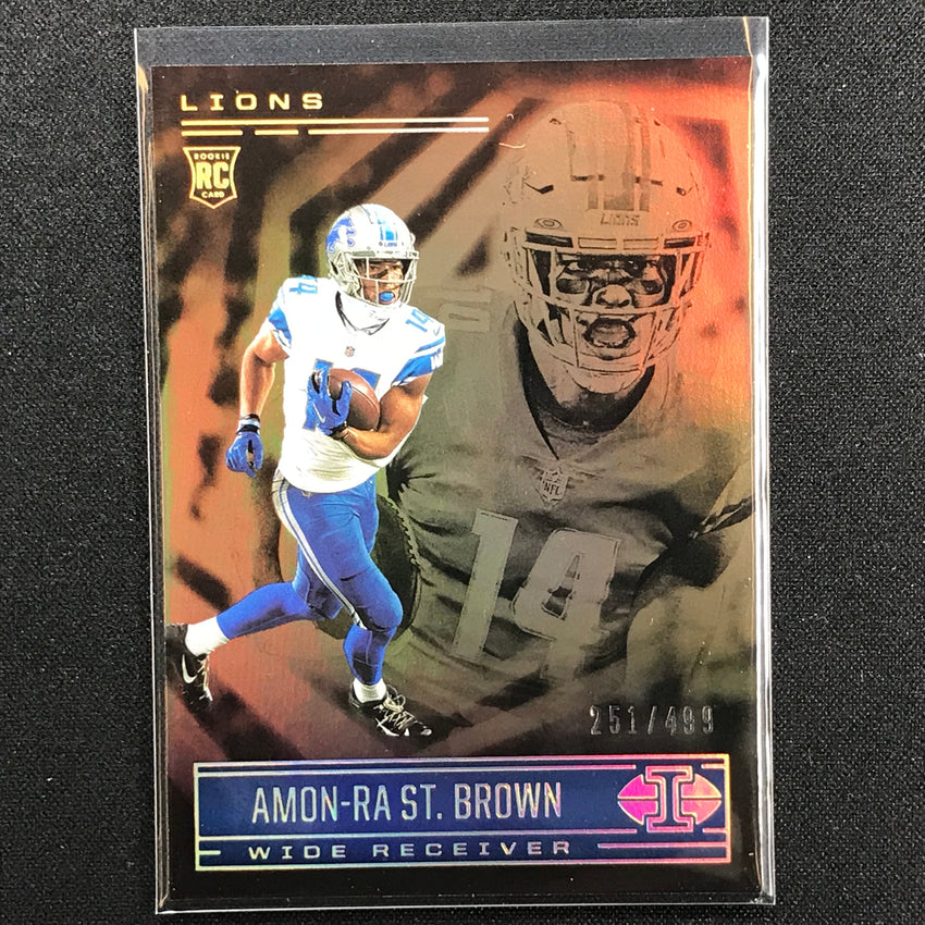 2021 Illusions Amon-ra St. Brown Rookie Trophy Collection Bronze 251/499