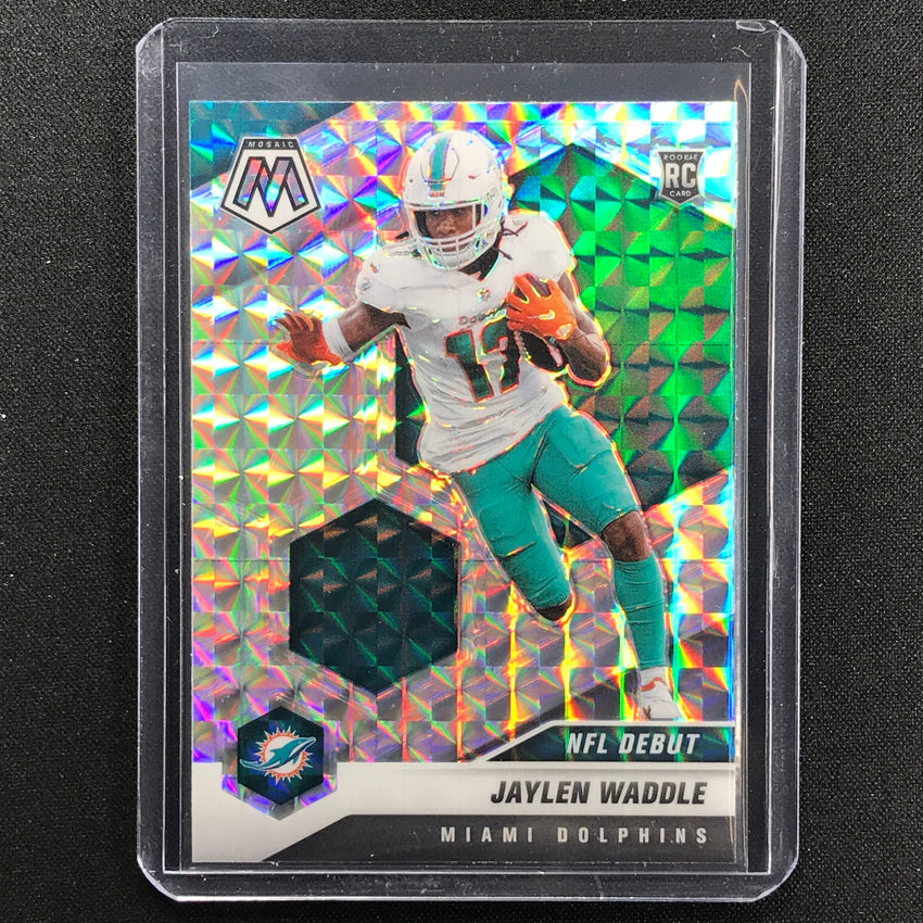 2021 Mosaic JAYLEN WADDLE NFL Debut Rookie Mosaic Silver #248