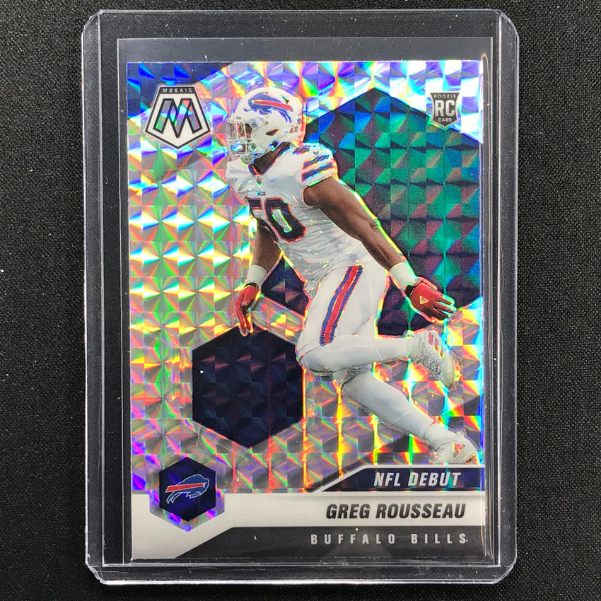 2021 Mosaic GREG ROUSSEAU NFL Debut Rookie Mosaic Silver #259