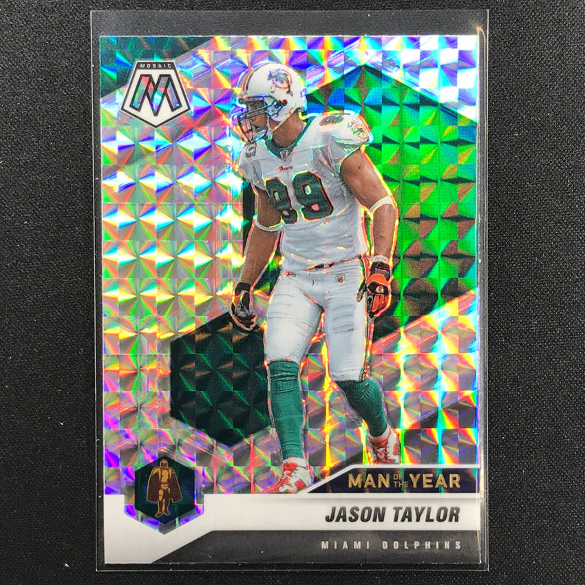 2021 Mosaic JASON TAYLOR Man of the Year Mosaic Silver #266