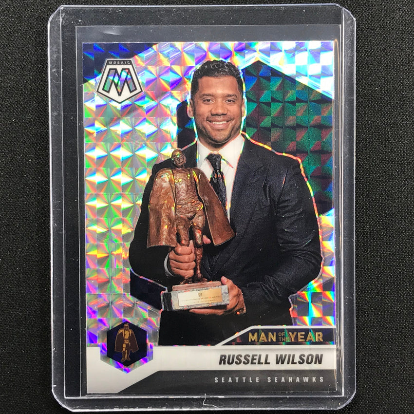 2021 Mosaic RUSSELL WILSON Man of the Year Mosaic Silver #275