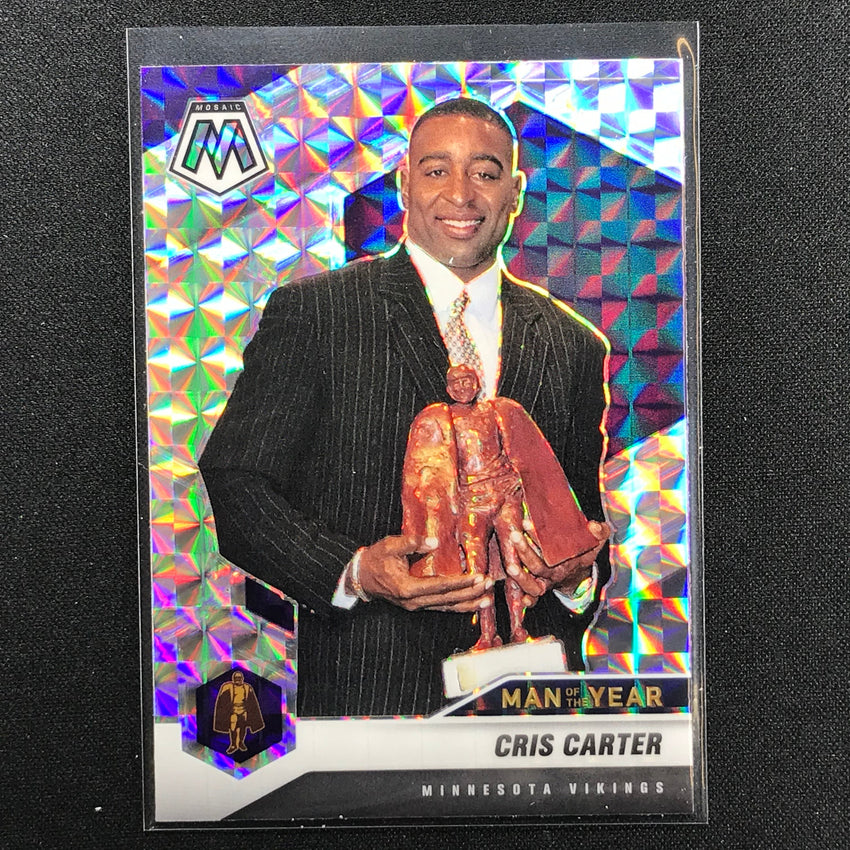 2021 Mosaic CRIS CARTER Man of the Year Mosaic Silver #277